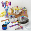 Kitchen 20PCS Iridescent Stainless Steel Cookware Set